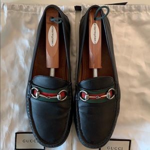 Gucci Leather Web Driver